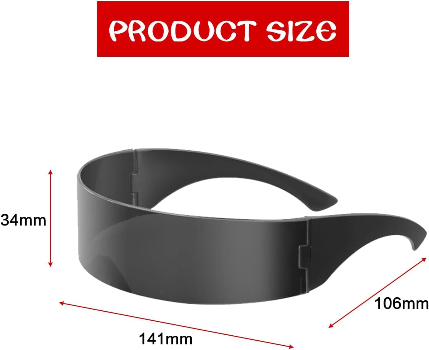 12 Pairs 80s Futuristic Narrow Cyber Visor Sunglasses Futuristic Sunglasses Cyclops Sun glasses Back to Future Inspired Costume Cyclops Wrap Visor Sun Glasses for Men Women - Image 2