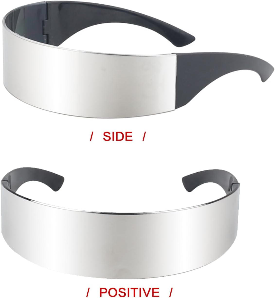 12 Pairs 80s Futuristic Narrow Cyber Visor Sunglasses Futuristic Sunglasses Cyclops Sun glasses Back to Future Inspired Costume Cyclops Wrap Visor Sun Glasses for Men Women - Image 3