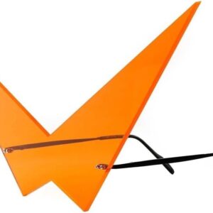 Anime Inspired Futuristic Comic Costume Cosplay Large Pointy Triangle Orange Sunglasses