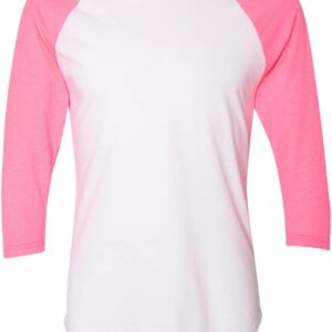 Ashen Fane Men's 3\/4 Sleeve Cotton Blend Raglan Vintage Classic Baseball Active