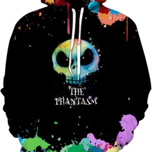 Aueoero Unisex Graphic Hoodies, 3D Novelty Pullover Sweatshirt, Xmas Men Women Teen Boy Gifts, Black White Galaxy Print Flag