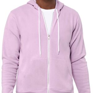Bella & Canvas Men's 3739 Unisex Poly-Cotton Fleece Full-Zip Hoodie