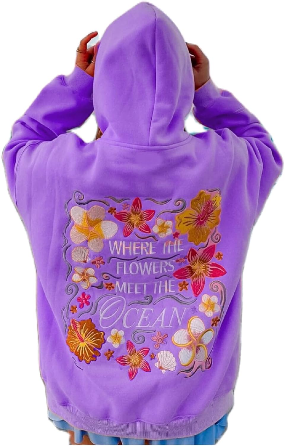 cochineal Preppy Embroidery Floral Hoodie for Teen Girl Women Oversized Hooded Sweatshirt Y2k Vintage Graphic Pullover Top - Image 29