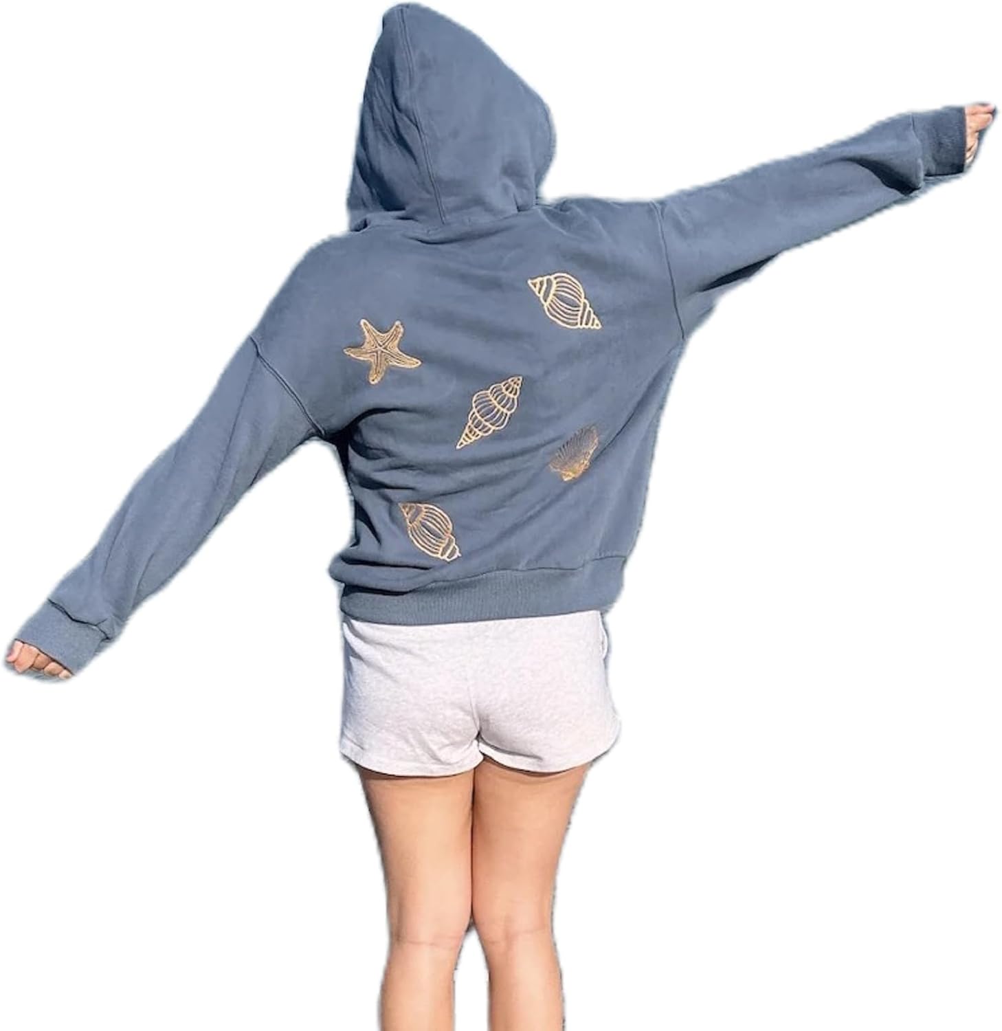 cochineal Preppy Embroidery Floral Hoodie for Teen Girl Women Oversized Hooded Sweatshirt Y2k Vintage Graphic Pullover Top - Image 18