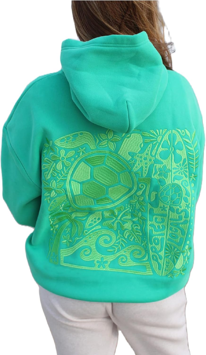 cochineal Preppy Embroidery Floral Hoodie for Teen Girl Women Oversized Hooded Sweatshirt Y2k Vintage Graphic Pullover Top - Image 9
