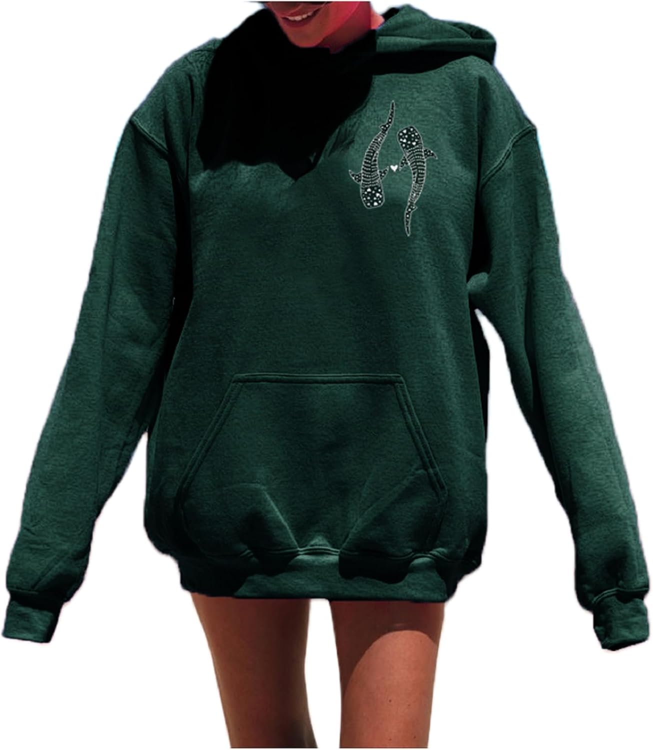 cochineal Preppy Embroidery Floral Hoodie for Teen Girl Women Oversized Hooded Sweatshirt Y2k Vintage Graphic Pullover Top - Image 30