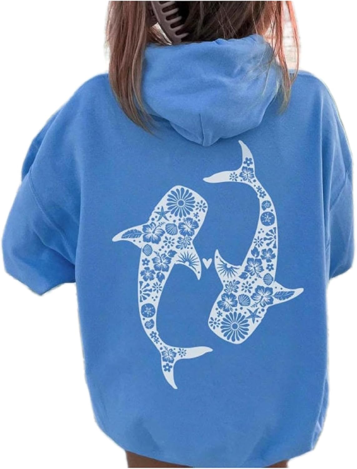 cochineal Preppy Embroidery Floral Hoodie for Teen Girl Women Oversized Hooded Sweatshirt Y2k Vintage Graphic Pullover Top - Image 23