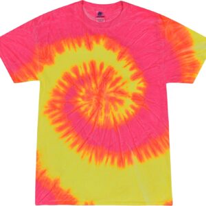 Colortone Tie Dye T-Shirts for Men and Women - Unisex Short Sleeve Tie-Dye T Shirts for Adults
