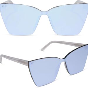 DIFF Goldie Designer Frameless Oversized Cat Eye Sunglasses for Women UV400