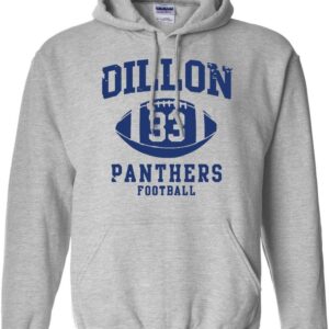 Dillon 33 Football Retro Sports Novelty DT Sweatshirt Hoodie