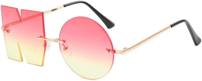 ENTHYI Letter NO Party Rimless Irregular Design Sunglasses For Men\/Women UV400 Streetwear Eyewears - Image 16