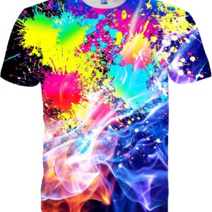 EOWJEED Men Women T-Shirts Unisex 3D Print Short Sleeve Crewneck Graphic Tees