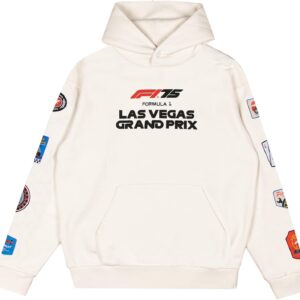F1 Las Vegas Grand Prix Men's Retro Patch Hooded Sweatshirt