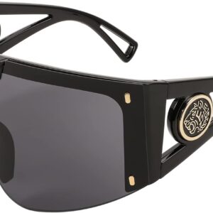 FEISEDY One Piece Oversized Sunglasses for Men Women Big Shades Wrap Shield Sunglasses for Cycling Driving Vacation B4027