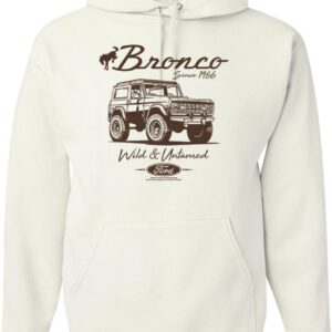 Ford Bronco Wild Untamed 1966, Classic Retro USA Motors Cars and Trucks Sweatshirt