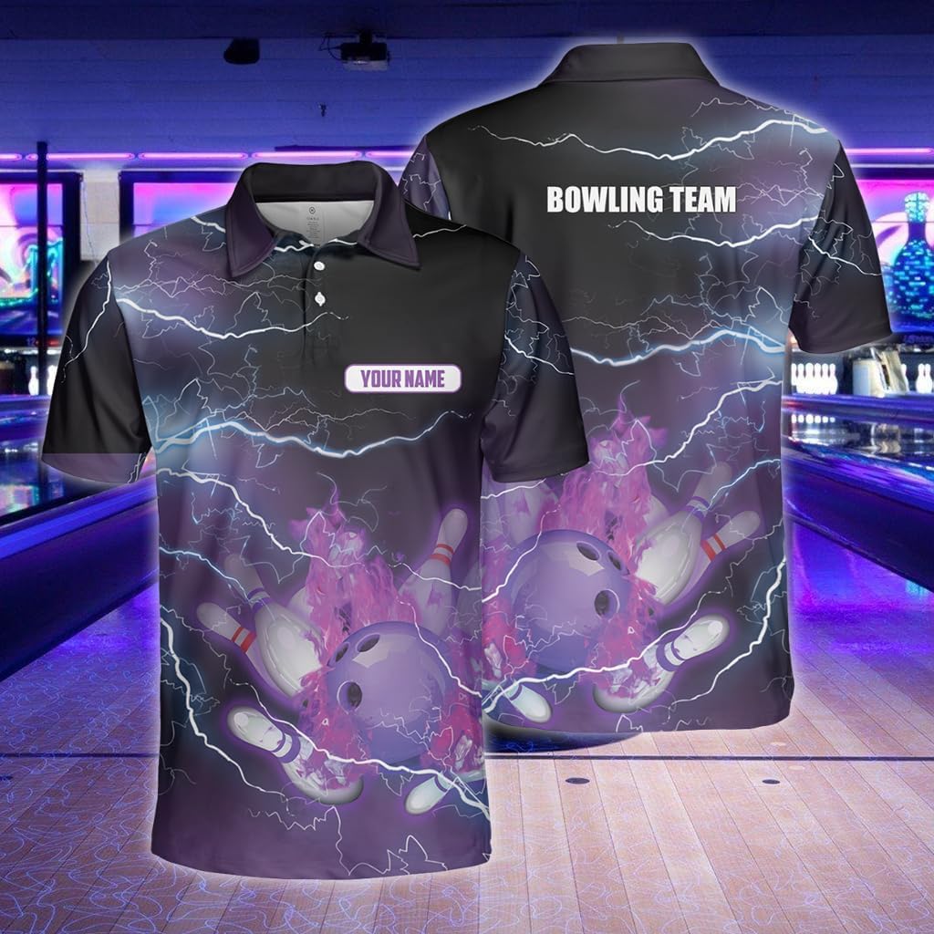 GABITA Personalized Bowling Shirts for Men, Women, Custom Name Bowling Jerseys for Team, Retro Vintage Hawaiian, Sweatshirt, Hoodie for Bowlers for Team Members 1 - Image 3