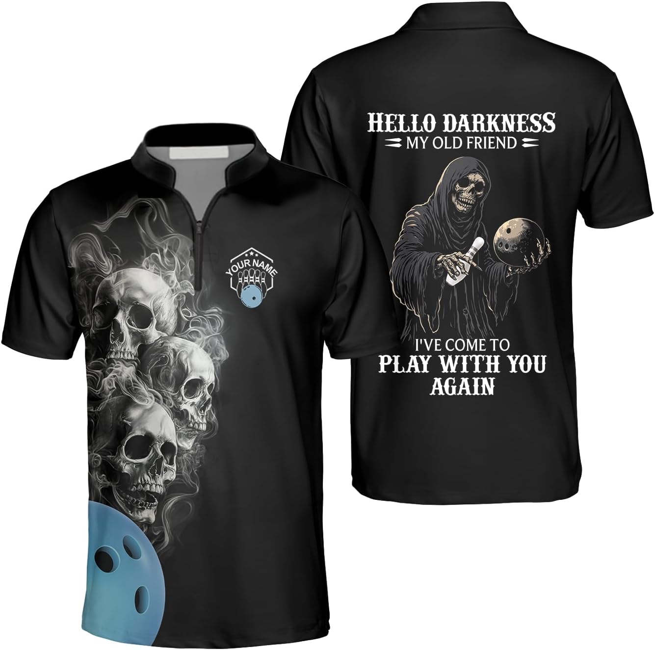 GABITA Personalized Bowling Shirts for Men, Women, Custom Name Bowling Jerseys for Team, Retro Vintage Hawaiian, Sweatshirt, Hoodie for Bowlers for Team Members 10