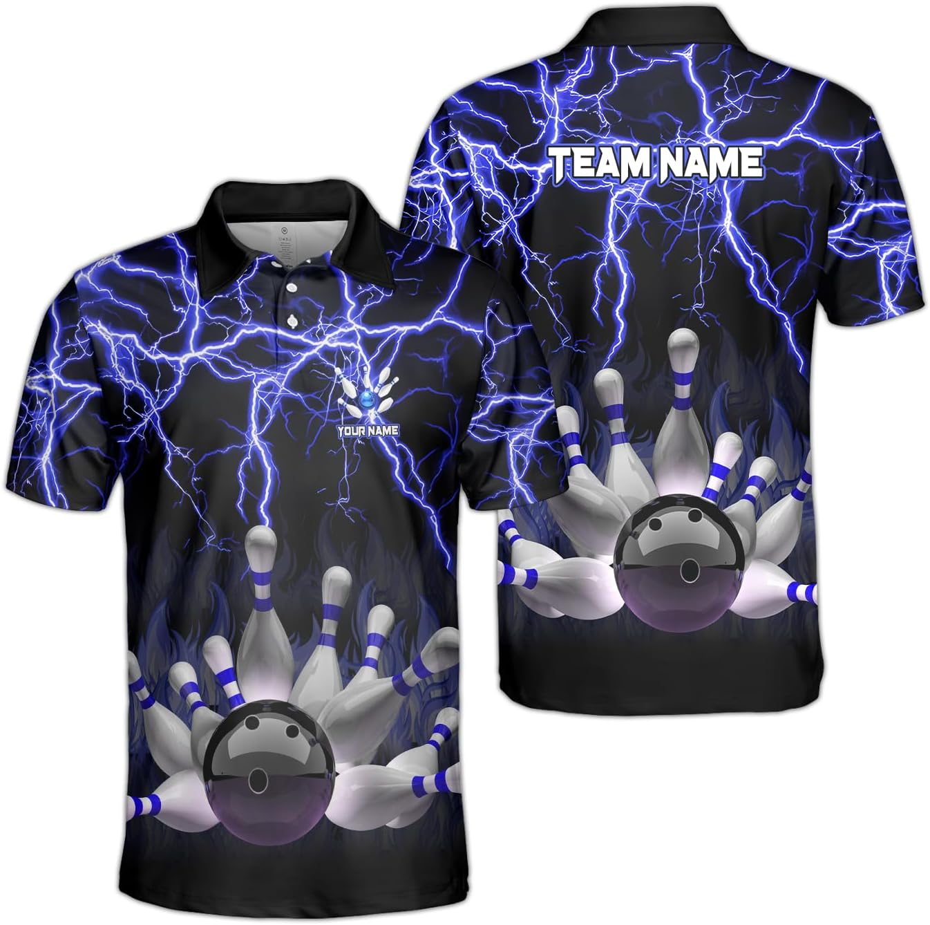 GABITA Personalized Bowling Shirts for Men, Women, Custom Name Bowling Jerseys for Team, Retro Vintage Hawaiian, Sweatshirt, Hoodie for Bowlers for Team Members 20 - Image 2