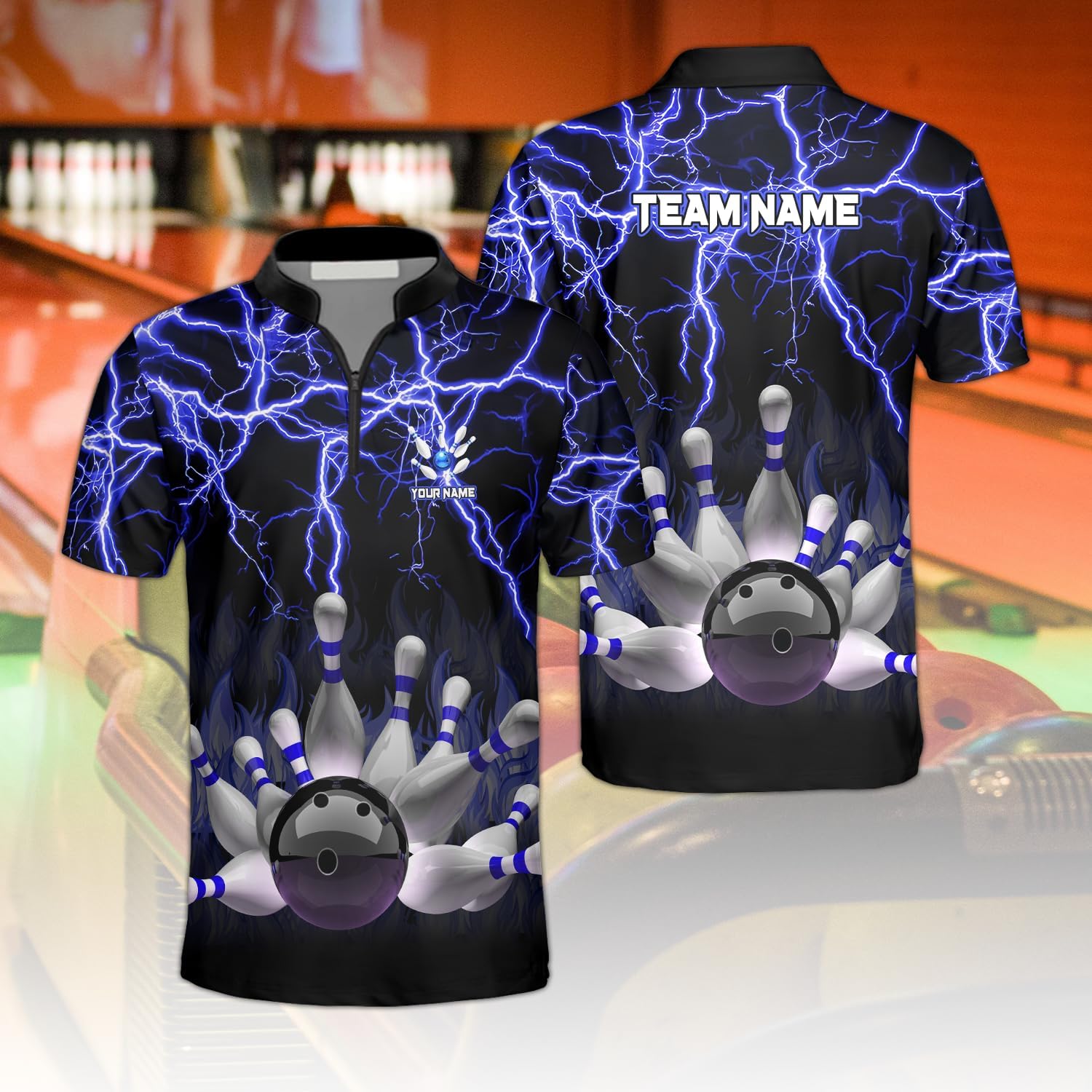 GABITA Personalized Bowling Shirts for Men, Women, Custom Name Bowling Jerseys for Team, Retro Vintage Hawaiian, Sweatshirt, Hoodie for Bowlers for Team Members 20 - Image 7