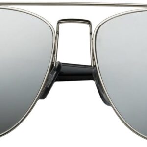 grinderPUNCH Futuristic Metal Contemporary Mirror Flat Lens Aviator Sunglasses