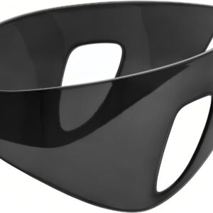 GUVIVI Futuristic Sunglasses for Men Women Oversized Wrap Around Shield Fashion Chic Mask Plastic Sun Glasses Shades