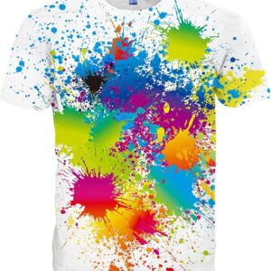 Hgvoetty Unisex Stylish 3D Printed Shirts Short Sleeve Graphic T-Shirts Tops Tees for Men and Women