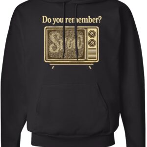 inktastic Retro TV Snow Do You Remember Adult Hoodie Sweatshirt