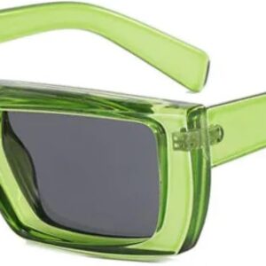 LJTJTAV Fashion Punk Futuristic Sunglasses Retro Rectangle Uv400