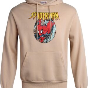 Marvel Mens Avengers Fleece Hoodie Sweatshirt \u2013 Retro Iron Man, Hulk, Captain America, Thor, Spider-Man