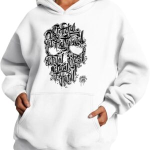 Medlor Womens Graphic Hoodie Cotton Blend Loose Fit Pullover Sweatshirt Casual Streetwear Urban Style