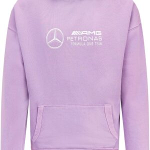 Mercedes AMG Petronas Formula One Team - Retro Hoodie - Lilac - Size: L