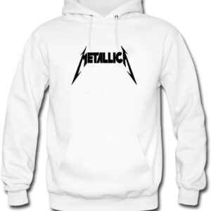 Metallica Women's Custom Graphic Retro Hoodie Sweatshirts Large White