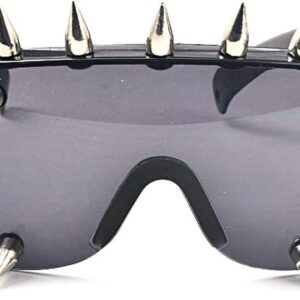 mincl\/Punk Rocker Large Shield Spike Fashion Novelty Club Sunglasses