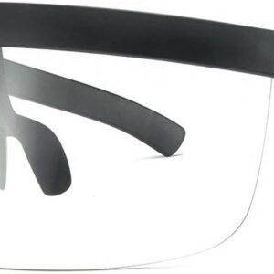 mincl\/Super Large Futuristic Oversize Shield Visor Sunglasses Flat Top Mirrored Lens 172mm