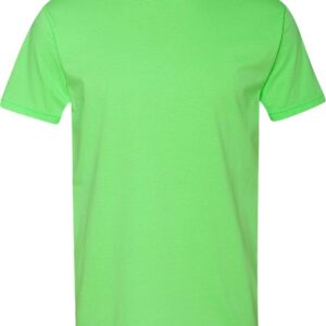 Next Level Apparel Next Level Mens Premium Fitted CVC Crew Tee Neon Heather Green(1pck) Medium