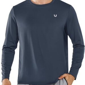 NORTHYARD Men's Running Athletic Shirts Long Sleeve Quick Dry Workout Gym Shirt Lightweight UPF 50+ Fishing Hiking Rash Guard