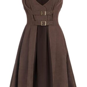 Nuoqi Renaissance Costume Women Pirate Peasant Corset Hoodie Dress with Pockets