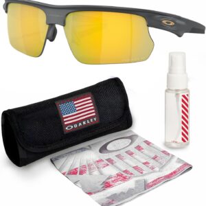 Oakley OO9400 BISPHAERA \u2013 Polarized\/Non-Polarized - Rectangle Sunglasses with Official Eyewear Kit Bundle
