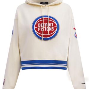 Pro Standard Women's NBA Retro Classics Cropped Ribbed Fleece Pullover Hoodie