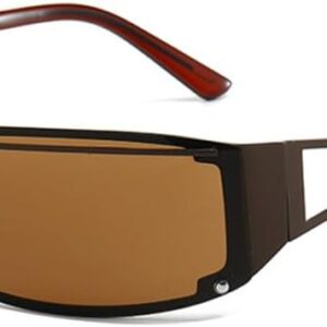 Punk Sunglasses Women Futuristic Rimless Gradient Sun Glasses UV400 Ladies Men Fashion Small Wrap Around Eyewear Shades