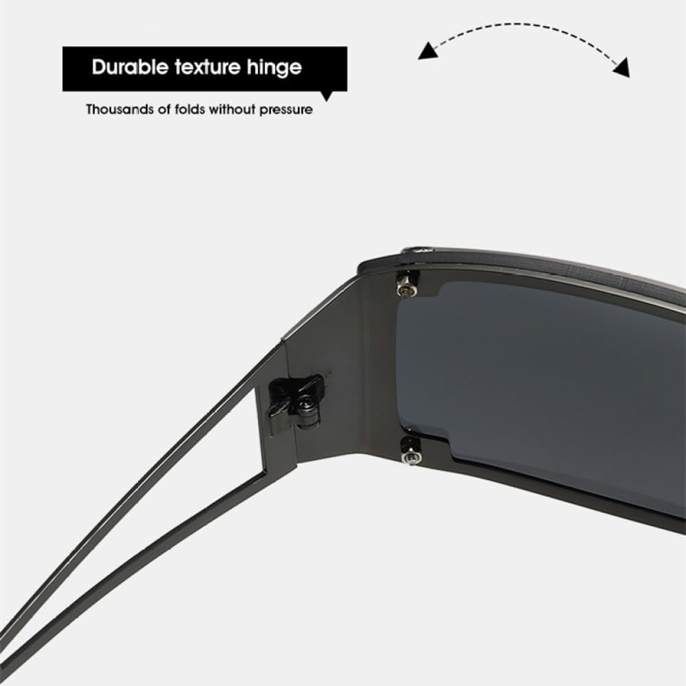 Punk Sunglasses Women Futuristic Rimless Gradient Sun Glasses UV400 Ladies Men Fashion Small Wrap Around Eyewear Shades,L19589 - Image 5