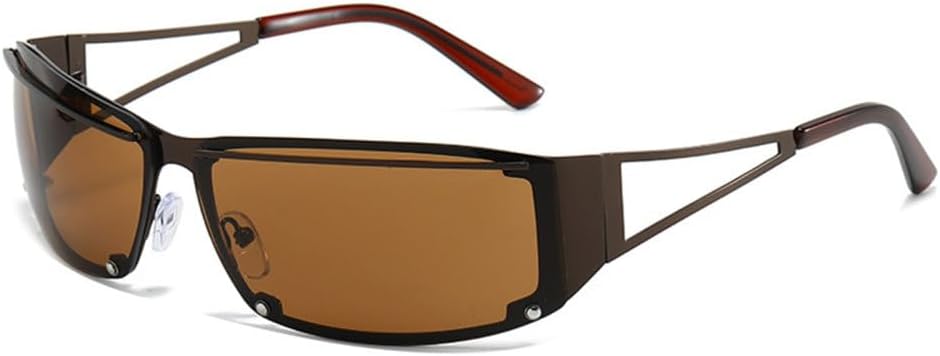 Punk Sunglasses Women Futuristic Rimless Gradient Sun Glasses UV400 Ladies Men Fashion Small Wrap Around Eyewear Shades,L19592