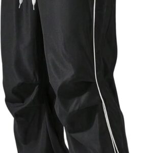 QJQ Men's Y2K Baggy Sweatpants Parachute Pants Wide Leg Vintage Track Pants Casual Streetwear