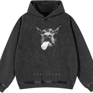 Rapidstreet Men Streetwear Hoodie Sweatshirt Aesthetic Graphic Pullover Cotton Unisex