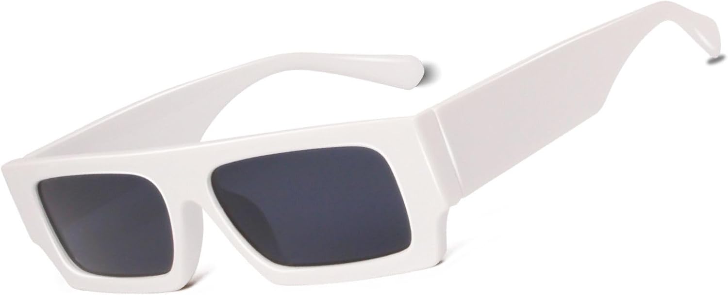 Rectangle Sunglasses, 90s Small Vintage Narrow Square Sunglasses for Men Women Trendy Classic Shades Sun Glasses - Image 13