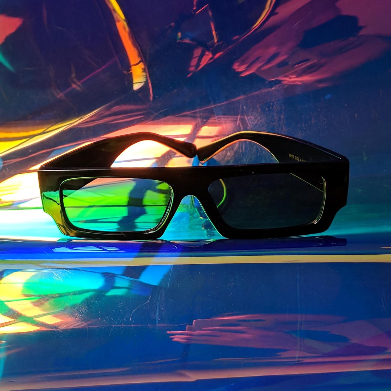 Rectangle Sunglasses, 90s Small Vintage Narrow Square Sunglasses for Men Women Trendy Classic Shades Sun Glasses - Image 6