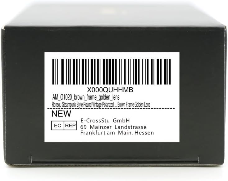 RONSOU Steampunk Style Round Vintage Polarized Sunglasses Retro Eyewear UV400 Protection Matel Frame - Image 8