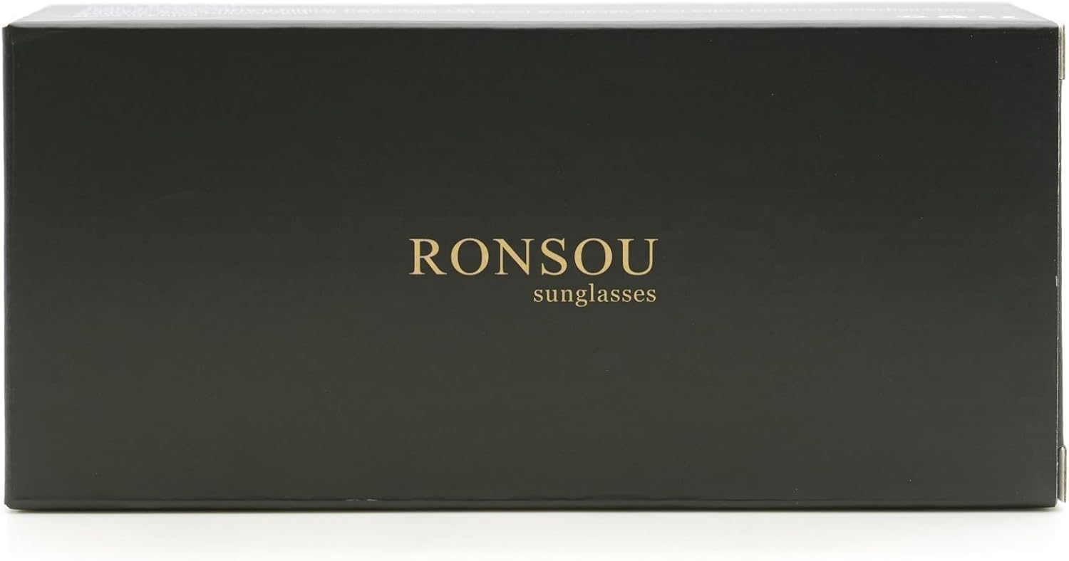 RONSOU Steampunk Style Round Vintage Polarized Sunglasses Retro Eyewear UV400 Protection Matel Frame - Image 11