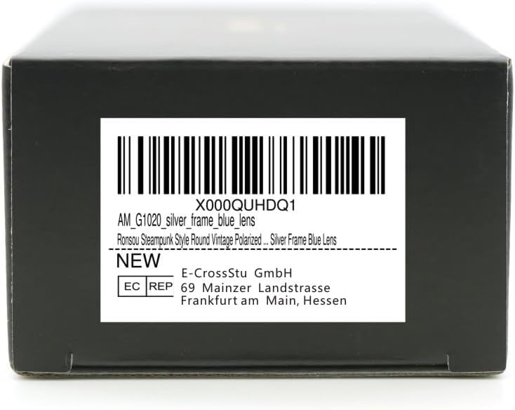 RONSOU Steampunk Style Round Vintage Polarized Sunglasses Retro Eyewear UV400 Protection Matel Frame - Image 7