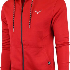 SCREENSHOT Sports Men's Gym Workout Full-Zip Hooded Active Sweatshirt